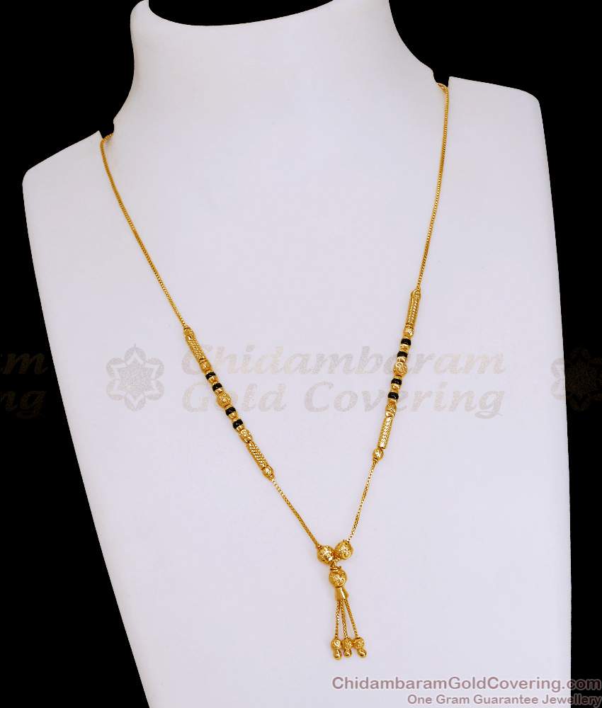 High Quality Micro Gold Polish Mangalsutra Karimani Sara Collections SMDR2775