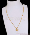 Premium Quality Gold Imitation Heart Locket Chain With Ad Stone SMDR2787 Premium Quality Gold Imitation Heart Locket Chain With Ad Stone SMDR2787