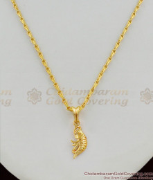 Plain Fish Prawn Design Gold Pendant Chain Latest Jewelry For Ladies SMDR280 Plain Fish Prawn Design Gold Pendant Chain Latest Jewelry For Ladies SMDR280
