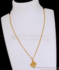 New Arrival Gold Imitation Plain Pendant Chain Collections For Daily Wear SMDR2806