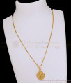 Plain One Gram Gold Pendant Chain Design At Affordable Price SMDR2809