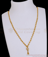 Beautiful White Stone Ball Pendant Gold Mangalsutra Beads Chain Design SMDR2816