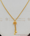 Cunning Flower Design Gold Aspiring Light Weight Pendant Chain For Lovers SMDR282