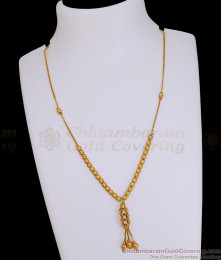 Latest White Stone Gold Beaded Mangalsutra Pendant Chain Online SMDR2822