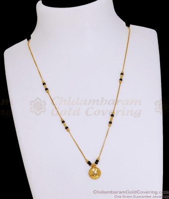 Light Weight Gold Plated Short Mangalsutra Pendant Chain Design For Daily Wear SMDR2828