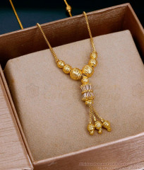 Light Weight Gold Imitation Zircon Stone Pendant Chain Beads Design SMDR2837
