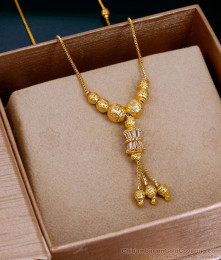 Light Weight Gold Imitation Zircon Stone Pendant Chain Beads Design SMDR2837
