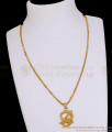 Plain Micro Gold Plated Om Vel Short Pendant Chain Online SMDR2854 Plain Micro Gold Plated Om Vel Short Pendant Chain Online SMDR2854