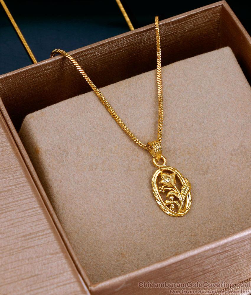 Daily Wear Flower Design Gold Imitation Short Chain Collections SMDR2856