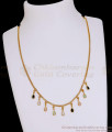 Glittering Multi Color Teardrop Gold Plated Necklace Shop Online SMDR2864 Glittering Multi Color Teardrop Gold Plated Necklace Shop Online SMDR2864