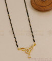 Buy 1 Line Black Beaded Mangalsutra With Ad Stone Pendant SMDR2871