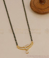 Latest Gold Imitation White Stone Mangalsutra Pendant Chain For Married Women SMDR2873