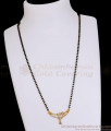 Latest Gold Imitation White Stone Mangalsutra Pendant Chain For Married Women SMDR2873