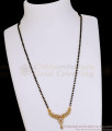 Premium Quality Karimani Chain Gold Imitation Nallapusalu With Diamond Pendant SMDR2874