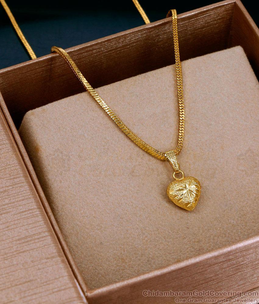 Classic Gold Imitation Heart Shaped Locket Chain Collections Shop Online SMDR2878