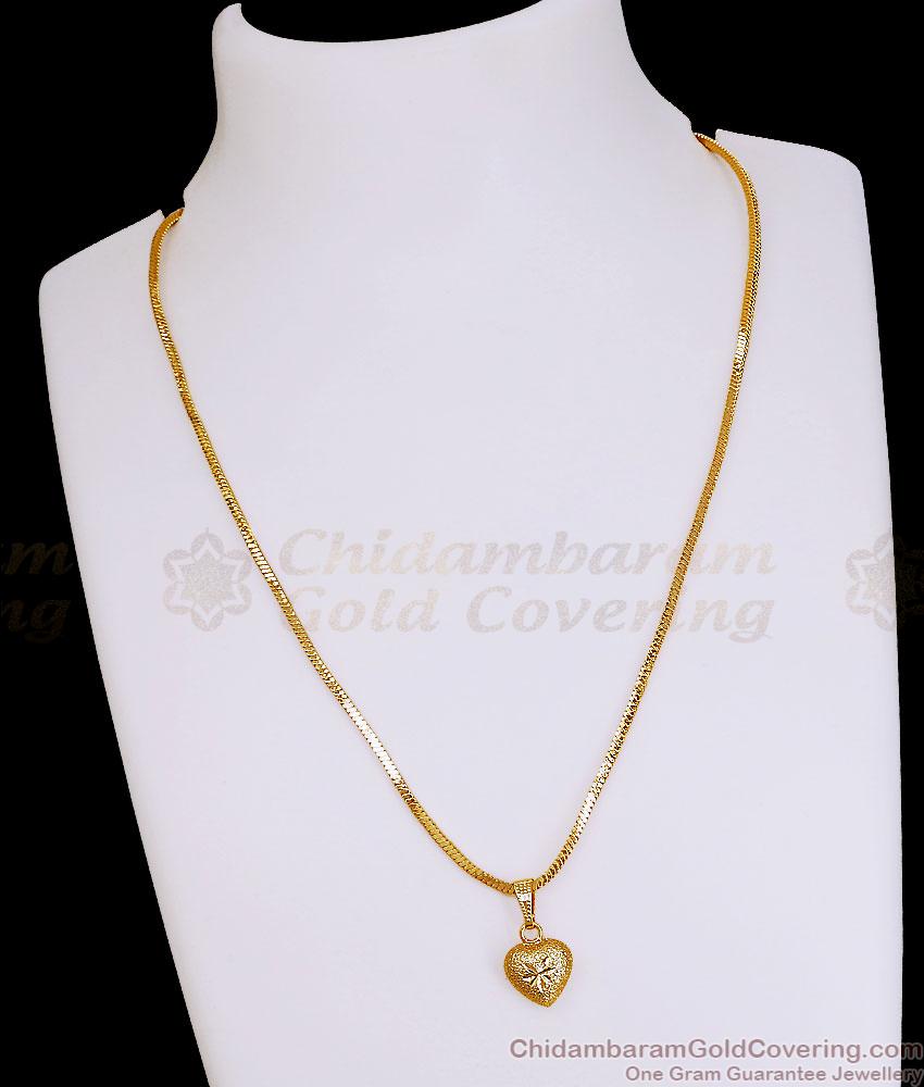 Classic Gold Imitation Heart Shaped Locket Chain Collections Shop Online SMDR2878