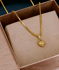 Regular Use Micro Gold Polish Heart Pendant Short Chain Design SMDR2879 Regular Use Micro Gold Polish Heart Pendant Short Chain Design SMDR2879