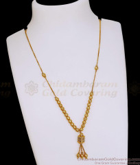 Traditional Short Gold Bead Mangalsutra Design SMDR2885