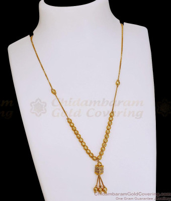 Traditional Short Gold Bead Mangalsutra Design SMDR2885