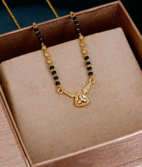 Beautiful Gold Plated Short Mangalsutra With CZ Pendant SMDR2888 Beautiful Gold Plated Short Mangalsutra With CZ Pendant SMDR2888