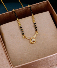 Beautiful Gold Plated Short Mangalsutra With CZ Pendant SMDR2888