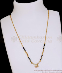 Beautiful Gold Plated Short Mangalsutra With CZ Pendant SMDR2888