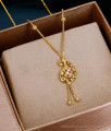 Traditional One Gram Gold Mango Stone Pendant Beads Chain SMDR2891 Traditional One Gram Gold Mango Stone Pendant Beads Chain SMDR2891