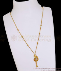Traditional One Gram Gold Mango Stone Pendant Beads Chain SMDR2891 Traditional One Gram Gold Mango Stone Pendant Beads Chain SMDR2891