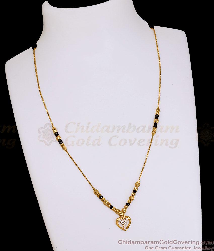 Beautiful Heart Shaped Golden And Black Beaded Pendant Chain SMDR2892 Beautiful Heart Shaped Golden And Black Beaded Pendant Chain SMDR2892