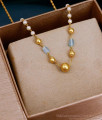 Trendy Multi Color Crystal Beads Gold Imitation Necklace Party Wear SMDR2896 Trendy Multi Color Crystal Beads Gold Imitation Necklace Party Wear SMDR2896