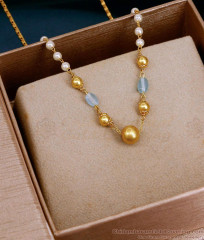 Trendy Multi Color Crystal Beads Gold Imitation Necklace Party Wear SMDR2896 Trendy Multi Color Crystal Beads Gold Imitation Necklace Party Wear SMDR2896