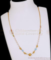 Trendy Multi Color Crystal Beads Gold Imitation Necklace Party Wear SMDR2896 Trendy Multi Color Crystal Beads Gold Imitation Necklace Party Wear SMDR2896