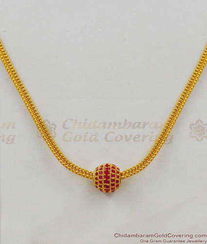 Gold chain with clearance stone balls