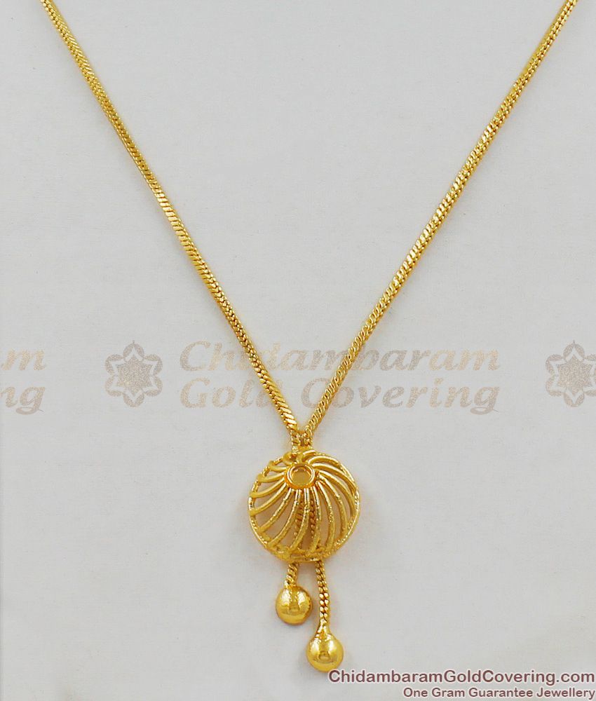 Thin Fancy Design Beautiful Gold Aspiring Small Pendant Dollar Chain SMDR296 Thin Fancy Design Beautiful Gold Aspiring Small Pendant Dollar Chain SMDR296