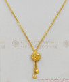 Guaranteed Trendy Model Light Weight Gold Finish Pendant Short Chain SMDR301