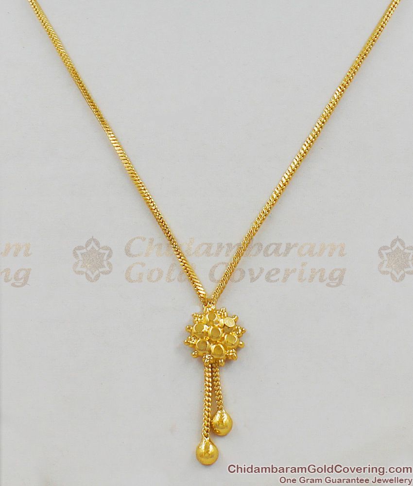 Guaranteed Trendy Model Light Weight Gold Finish Pendant Short Chain SMDR301 Guaranteed Trendy Model Light Weight Gold Finish Pendant Short Chain SMDR301