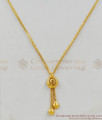 Trendy Snail Model Aspiring Gold Tone Small Pendant Chain Light Weight Jewelry SMDR302