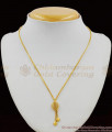 Beautiful Leaf Dollar Light Weight Gold Plated Small Pendant Chain Collection Online SMDR303 Beautiful Leaf Dollar Light Weight Gold Plated Small Pendant Chain Collection Online SMDR303