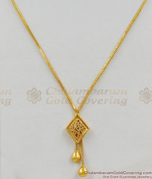 New Fancy Design One Gram Gold Pendant Chain For Daily Use Online SMDR304