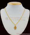 CZ Duel Color Stone Gold Finish Inspiring Pendant Chain For Teen Girls SMDR306