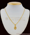 Amazing Solitaire Diamond Gold Pendant Short Chain Gift For Girls SMDR308