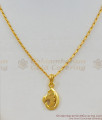 Golden Plain Leaf Design Short Chain Collection For Womens Buy Online SMDR401