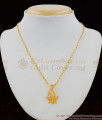 Fancy One Gram Gold Pendant Design Short Chain Collection For Womens Buy Online SMDR410