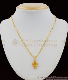 Trendy Gold Tone Heart Design Light Weight Pendant Short Chain Latest Arrival SMDR411 Trendy Gold Tone Heart Design Light Weight Pendant Short Chain Latest Arrival SMDR411