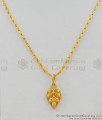 Trendy Gold Tone Heart Design Light Weight Pendant Short Chain Latest Arrival SMDR411