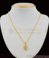 Mysterious Mesmerizing Triangle White Stone Pendants Short Chains for Regular Use SMDR419