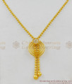 Light Weight Circle Design Dollar Gift For Loved Person Gold Pendant Chain SMDR420