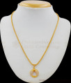 White Stones Love Fish Attractive Model Gold Plated Short Chain For Girls College Use SMDR423