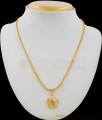 Beautiful Flower Model With White Stones Gold Tone Short Chain For Ladies SMDR426