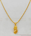 Cunning Rose Flower Design Gold Aspiring Light Weight Pendant Chain For Lovers SMDR432
